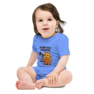 Purr-Fect Pumper - Baby short sleeve one piece
